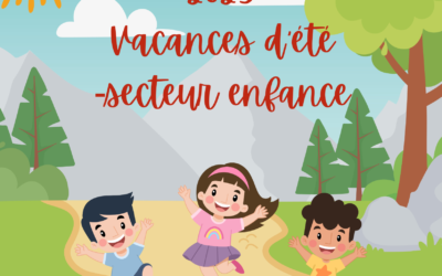 Programmes vacances d’été secteur enfance 3/12ans 2023