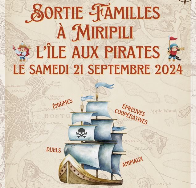 Sortie familles à Miripili, l’île aux pirates !