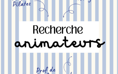Recherche animateurs d&rsquo;activités