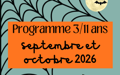 Programmes de Septembre à octobre 2026