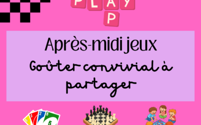 Après-midi jeux ! Samedi 3 octobre de 14h à 17h !